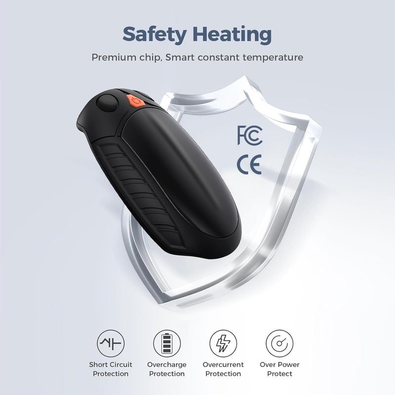 Gutimo Classic Hand Warmers Rechargeable 2 Pack, AI Temperature Control Pocket Size Electric Handwarmers, Quick Charge Portable Hand Warmer Great Gift for Christmas Outdoors, Hunting, Golf, Camping - Image 3
